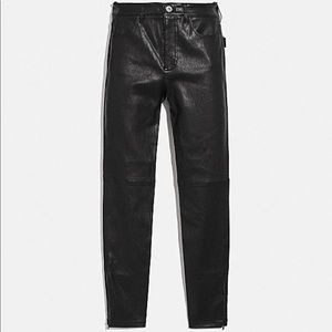 NWT Coach Leather Pants Size 00